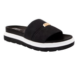 Black Medicated Sole Slide