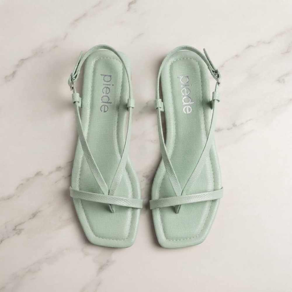 Mint Green Slingback Sandals