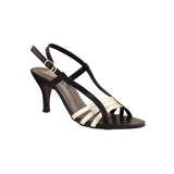 Black Duo-Tone Strappy Heels