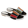 White Multi-Strap Flat