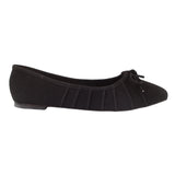 Black Suede Flat Pumps