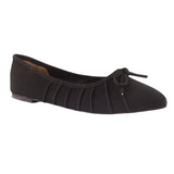 Black Suede Flat Pumps