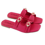 Pink Double-Strap Flats