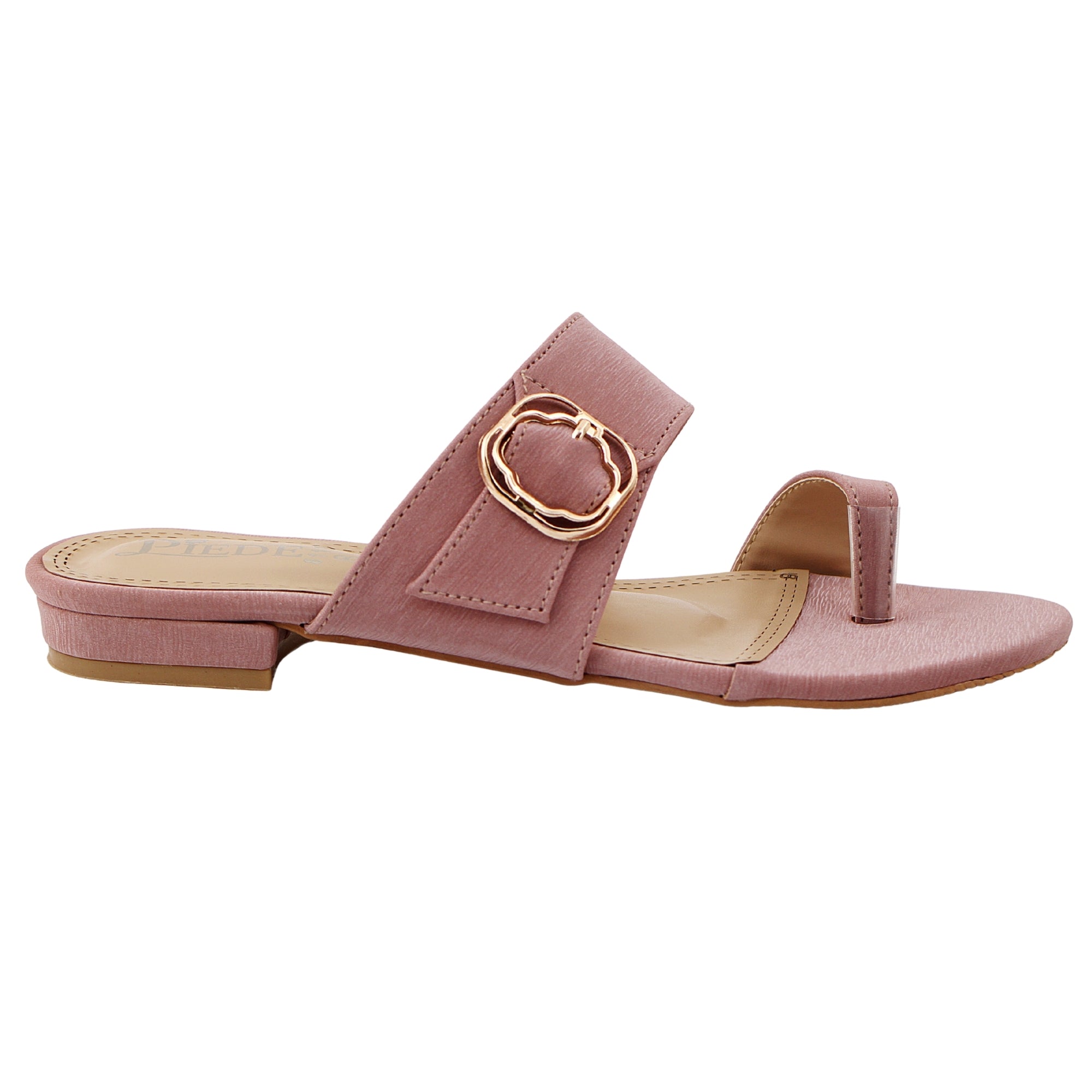 Dusty Rose Toe Loop Flats