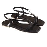 Black Slingback Sandals