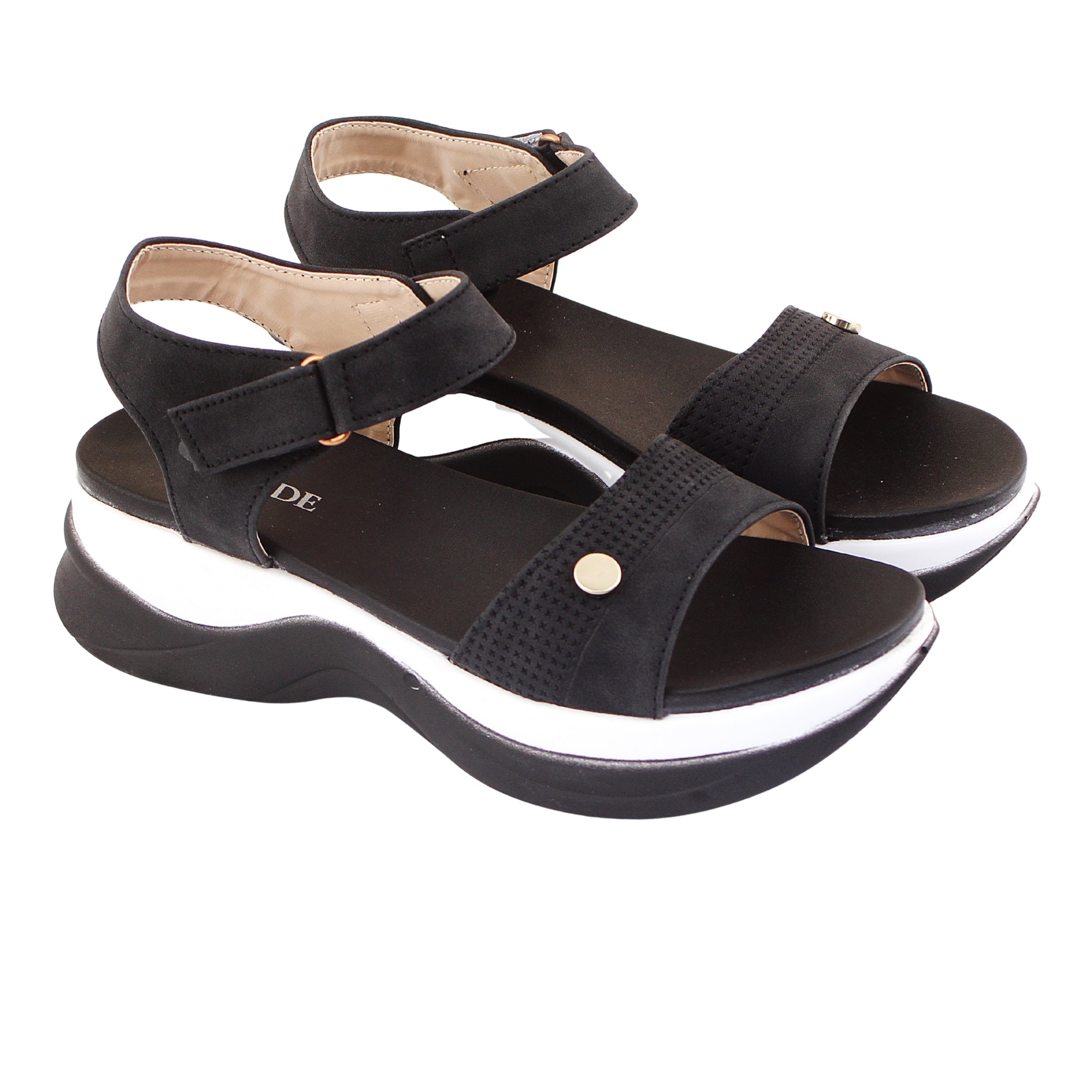 CareStep Black Sandal