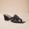 Black Strata Heel slip-on