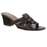 Black Strata Heel slip-on