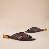 Chocolate Stitch Slip-On Flat