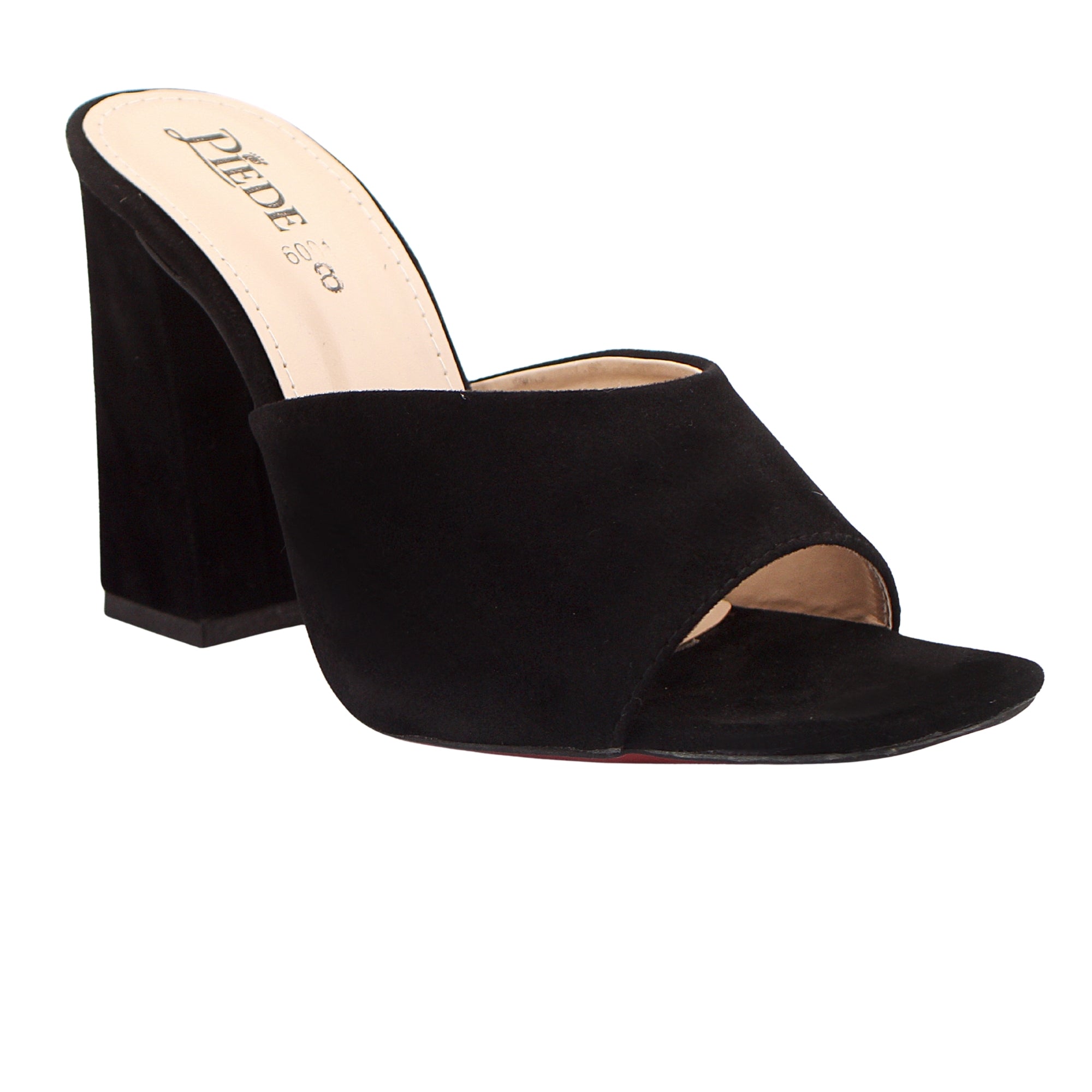 Black Suede Block Heels