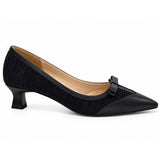 Black Classic Bow Pumps