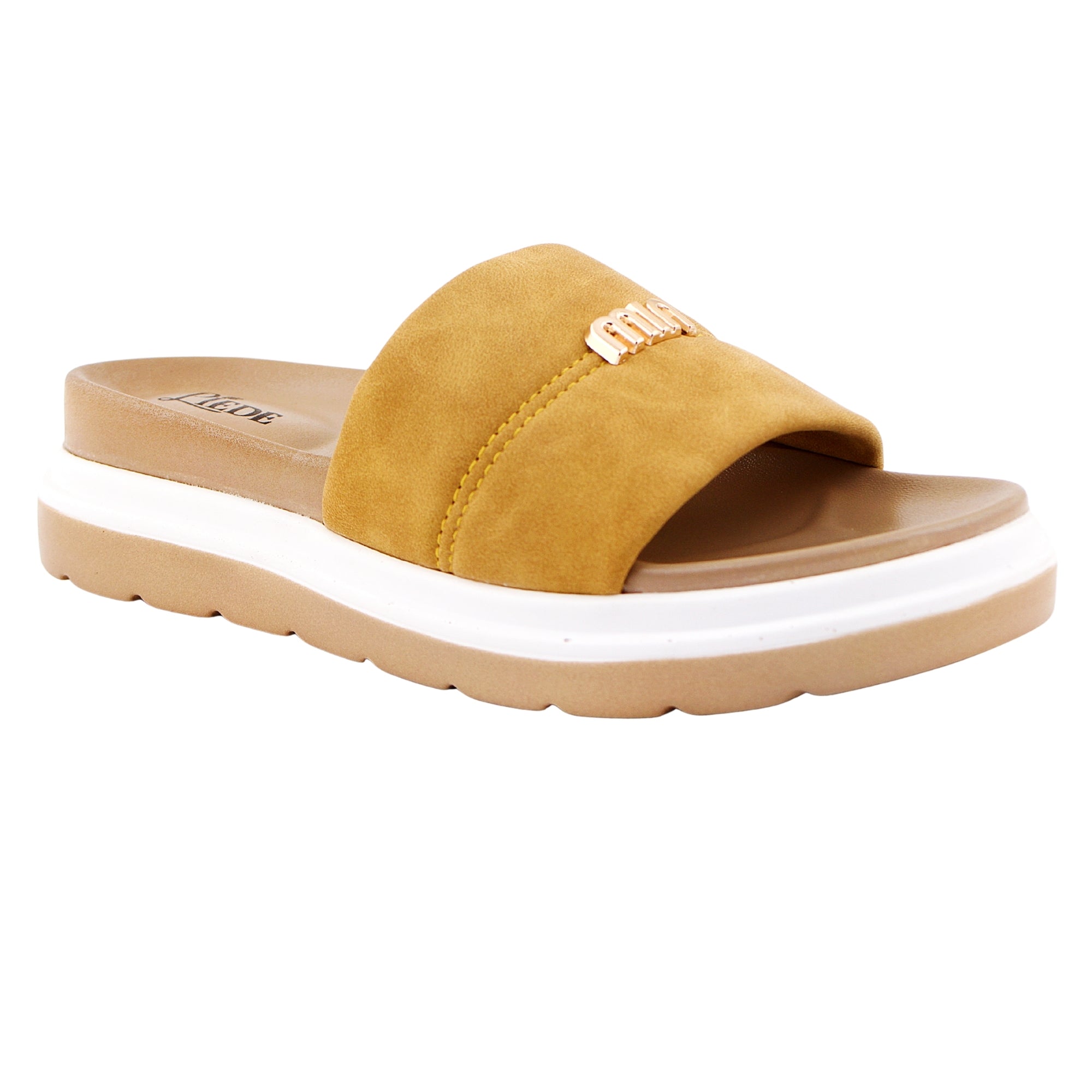 Mustard Medicated Sole Slide