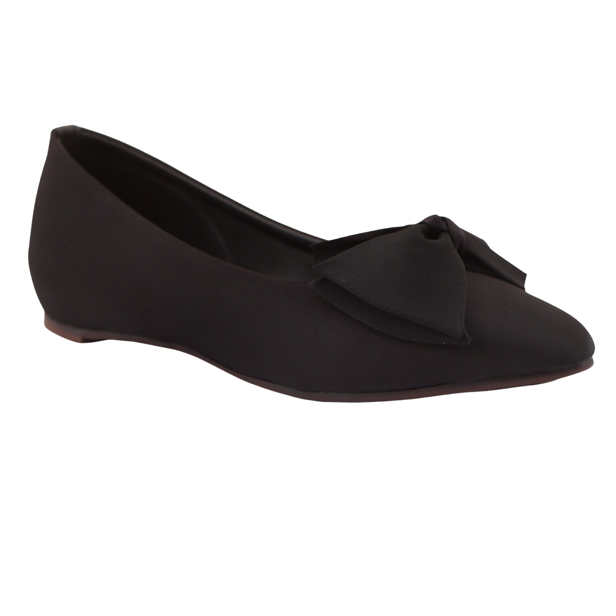 Black Bow Ballet Flat Pumps