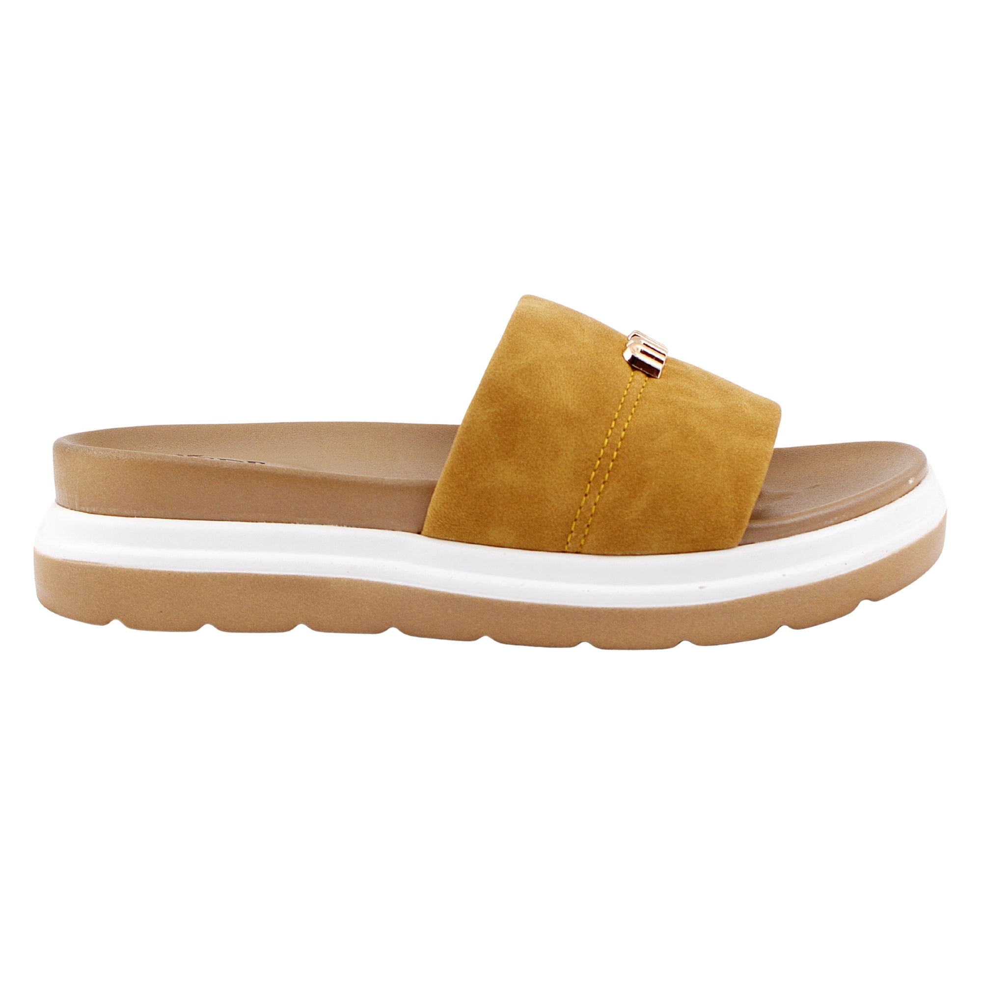 Mustard Medicated Sole Slide
