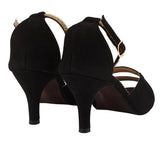 Black Heels With Gold Straps