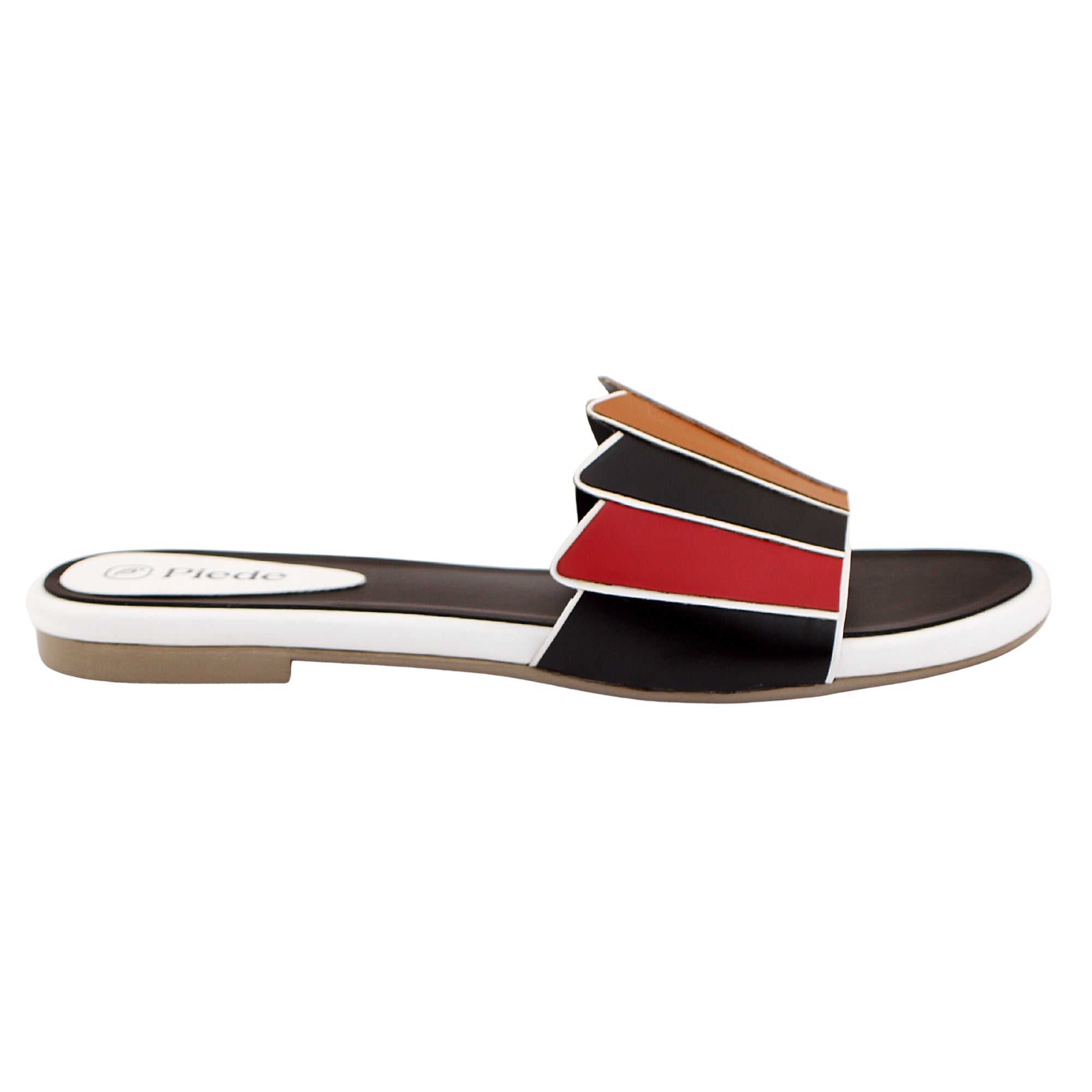 White Multi-Strap Flat