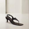 Black Slingback Buckle Sandals