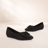 Black Bow Ballet Flat Pumps