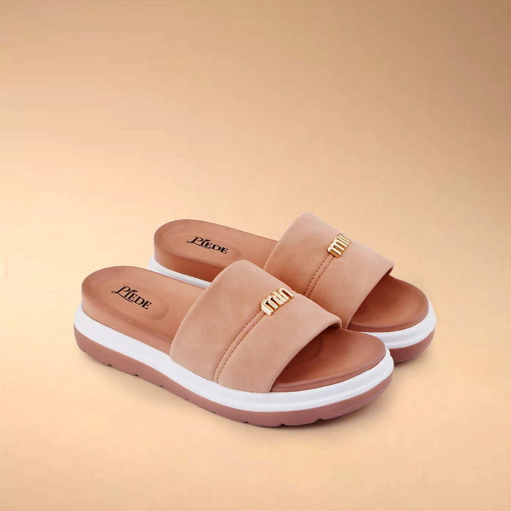 Peach Medicated Sole Slide
