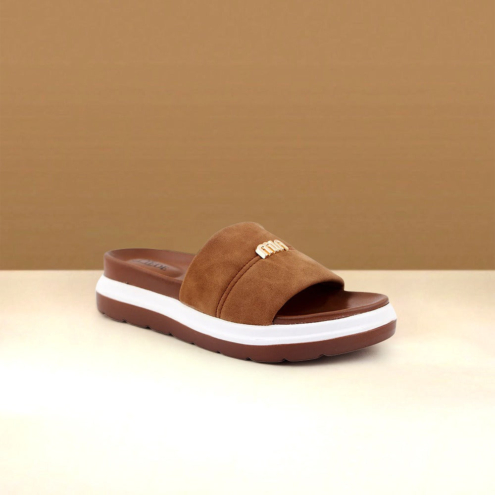 Brown Medicated Sole Slide