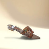 Grey Cross Strap Flat