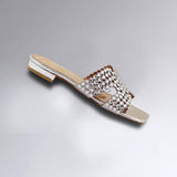 Silver Embellished H-Flat