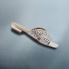 Silver Stone-Embellished Flats