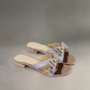 Grey Glitter Bow Flat