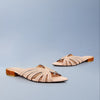 Beige Stitch Slip-On Flat