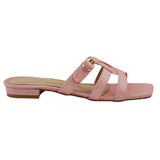 Pink Sparkle Multi-Strap Flats