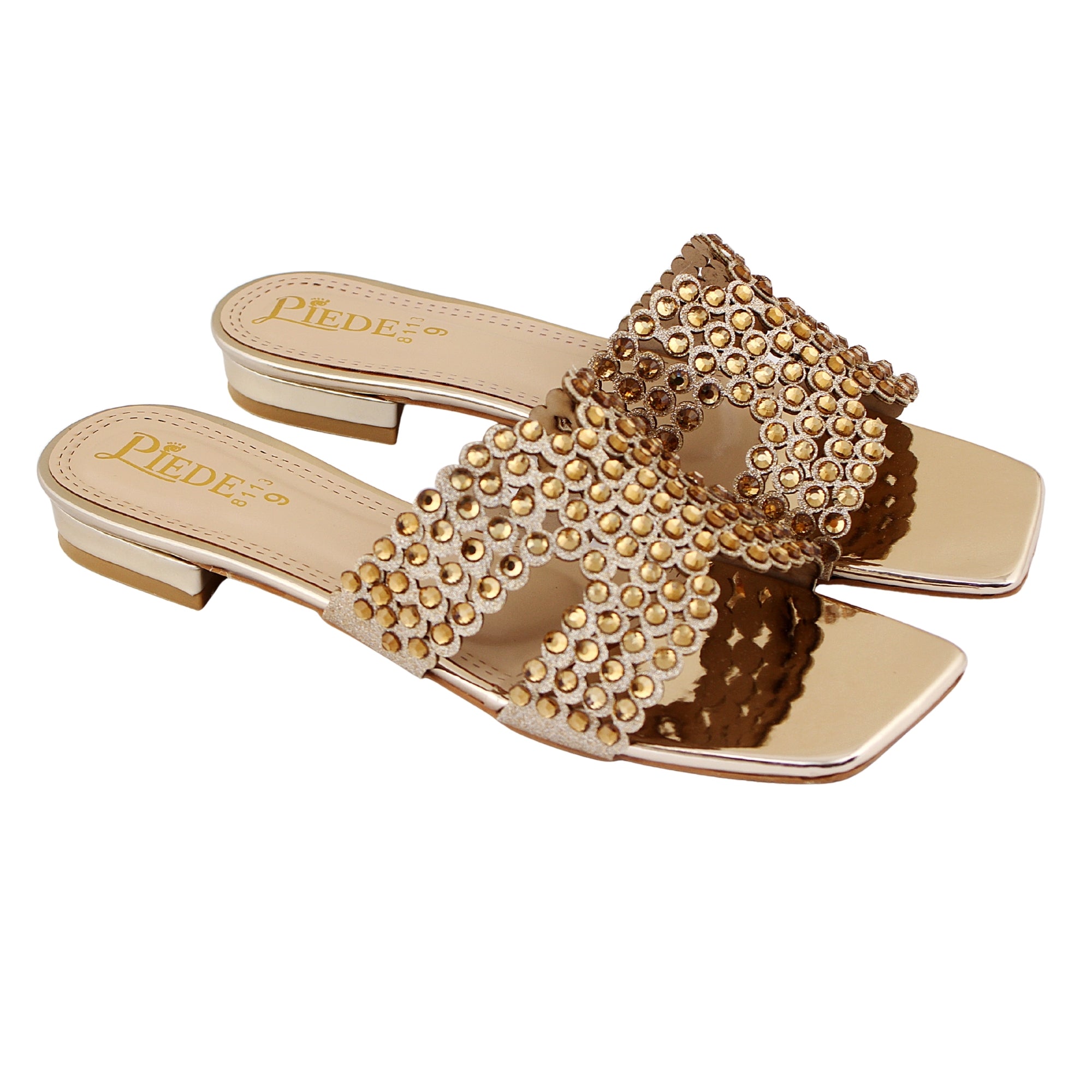Golden Embellished H-Flat