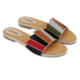 Cream Multi-Strap Flat