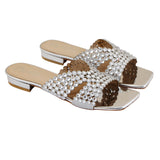 Silver Embellished H-Flat