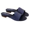 Navy Blue Textured Flat
