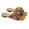 Mustard Leopard Print Bow Flat
