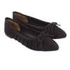 Black Suede Flat Pumps