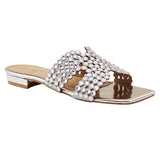 Silver Embellished H-Flat
