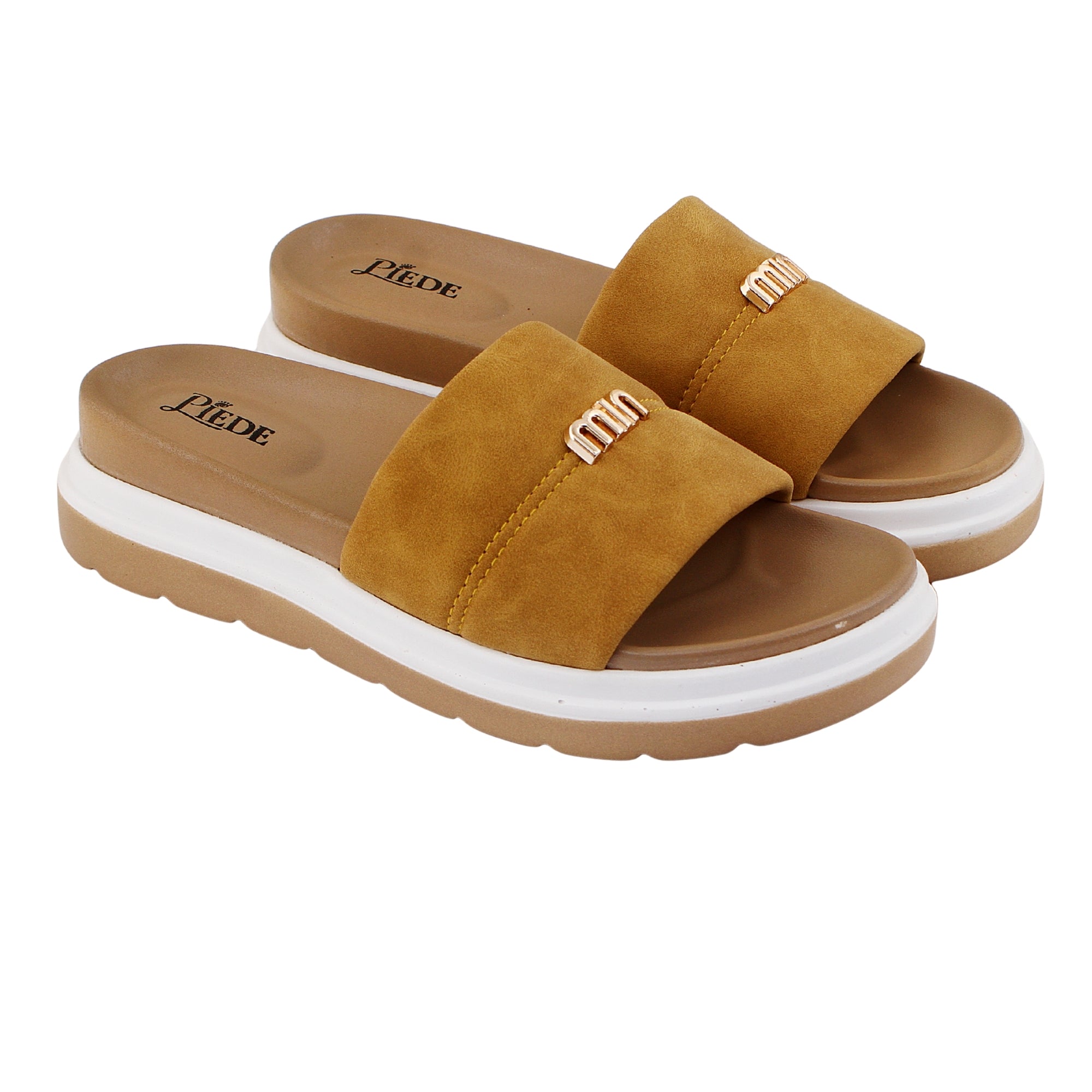 Mustard Medicated Sole Slide