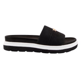 Black Medicated Sole Slide