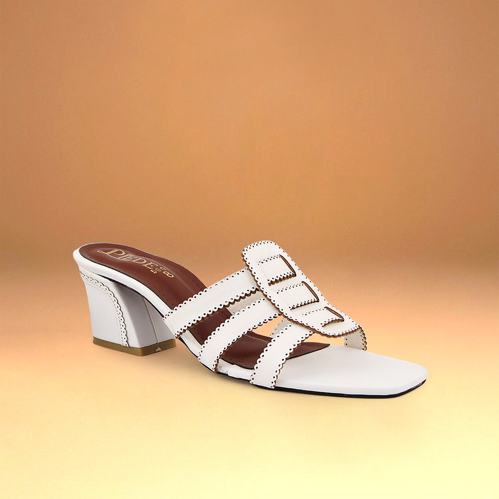 White Strata Heel slip-on