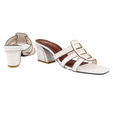 White Strata Heel slip-on