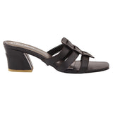 Black Strata Heel slip-on