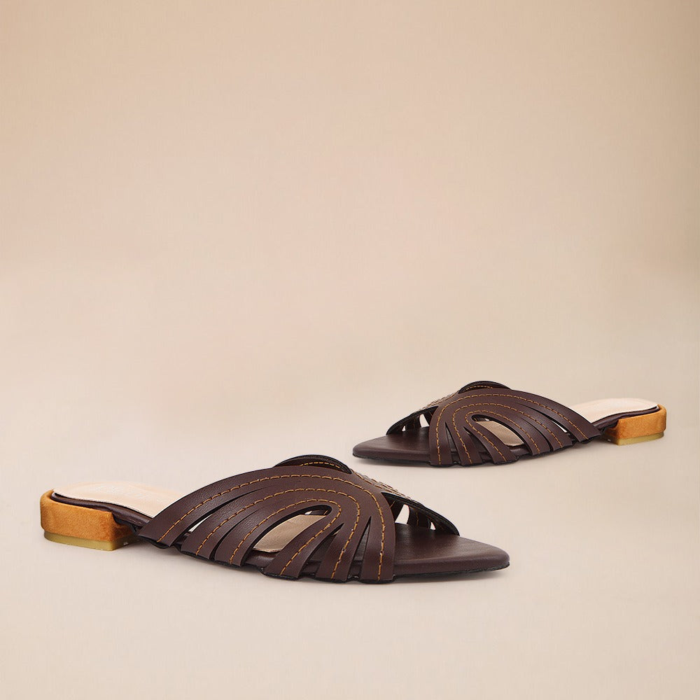 Chocolate Stitch Slip-On Flat