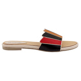 Cream Multi-Strap Flat