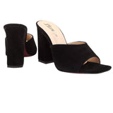 Black Suede Block Heels