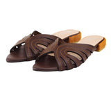 Chocolate Stitch Slip-On Flat