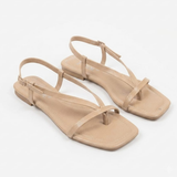 Beige Slingback Sandals