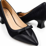 Black Classic Bow Pumps
