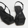 Black Slingback Sandals