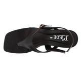 Black Slingback Buckle Sandals